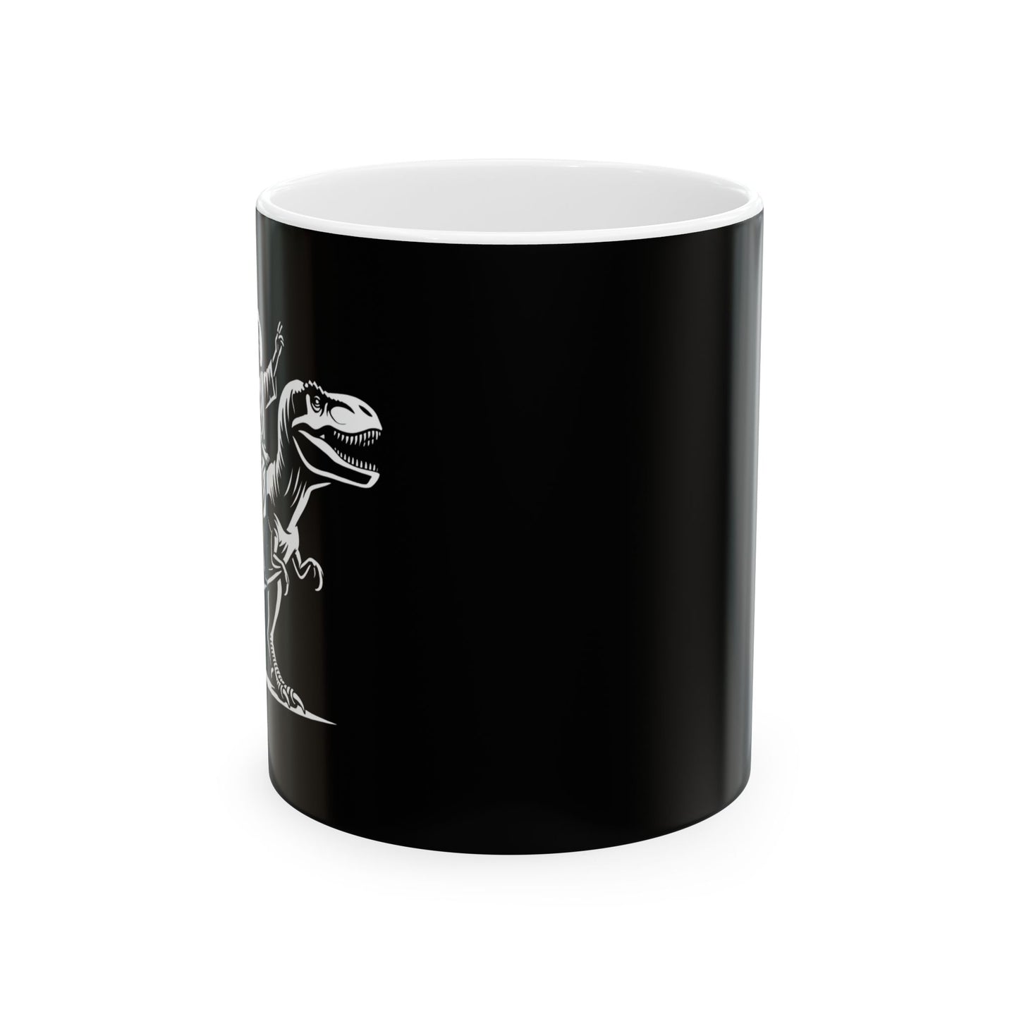 Jesus Riding a Dinosaur - Funny Ceramic Mug