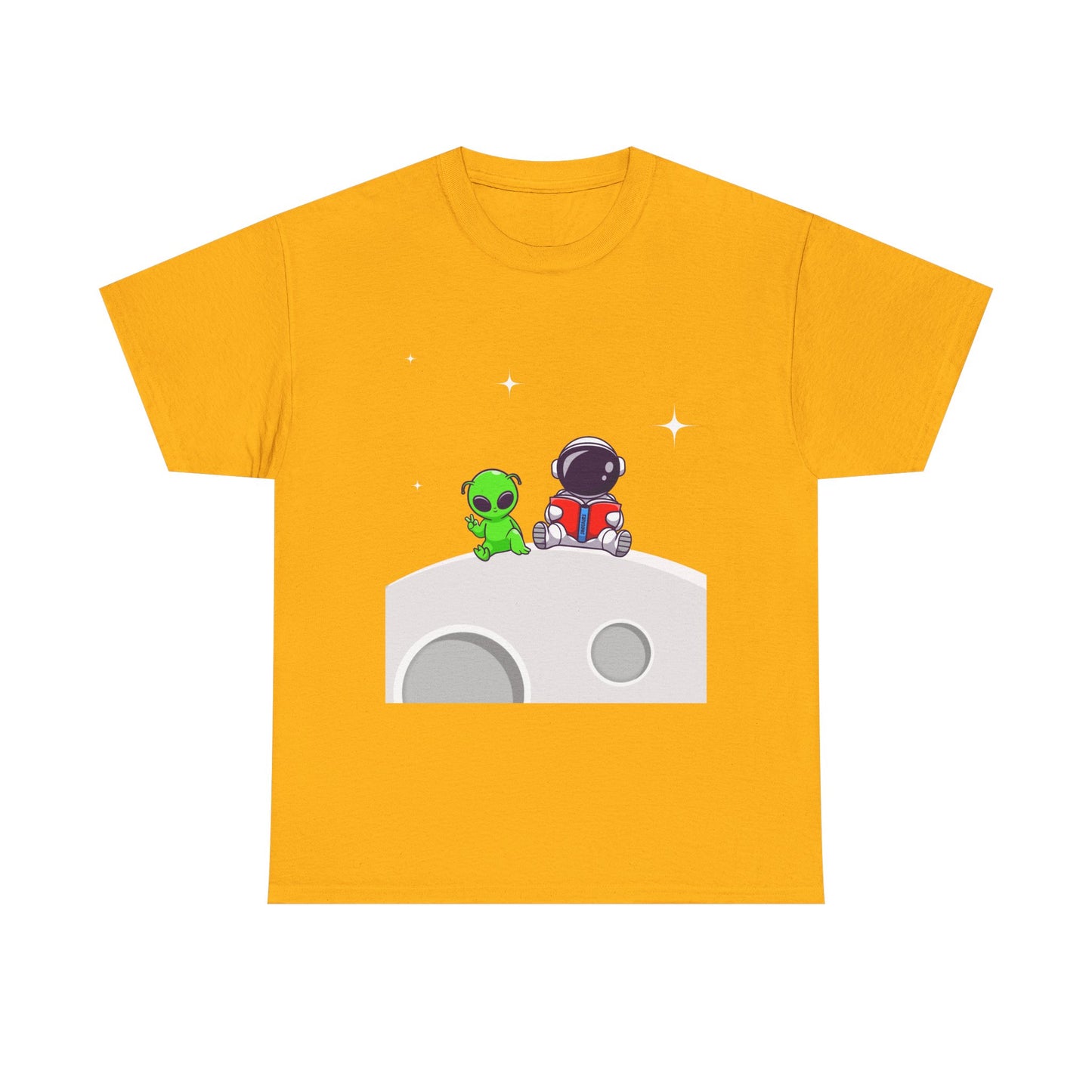Chillin On The Moon - Unisex Heavy Cotton Tee