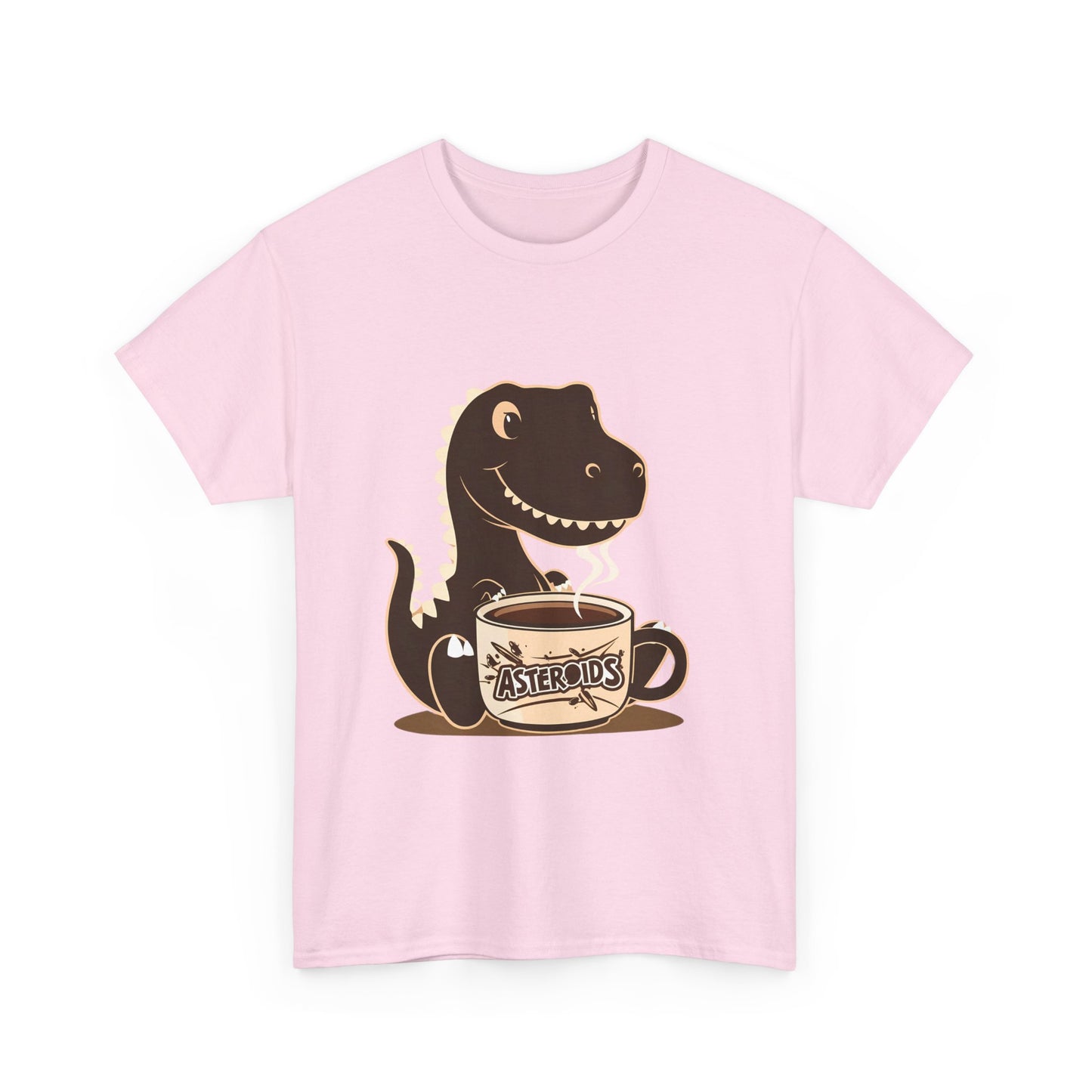 Dinos Love Coffee - Unisex Heavy Cotton Tee