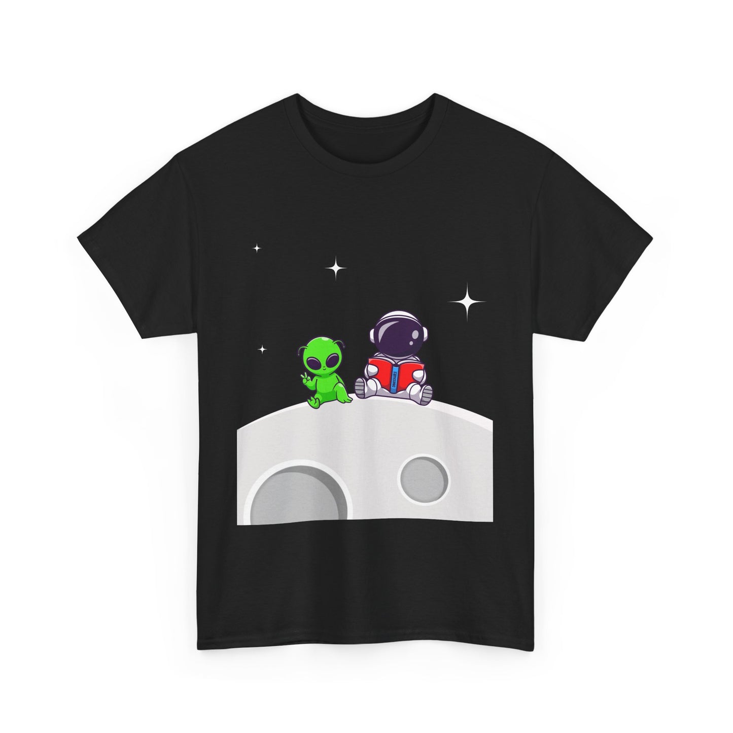Chillin On The Moon - Unisex Heavy Cotton Tee