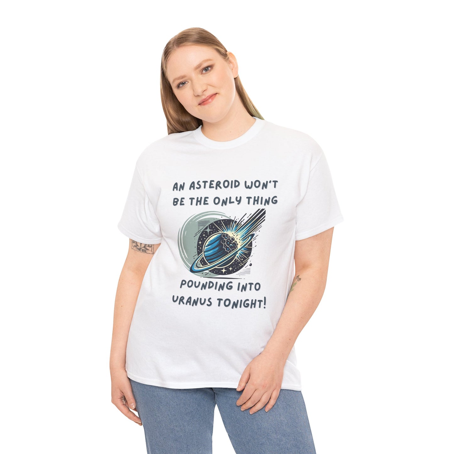 Pounding Into Uranus Tonight - Unisex Heavy Cotton Tee