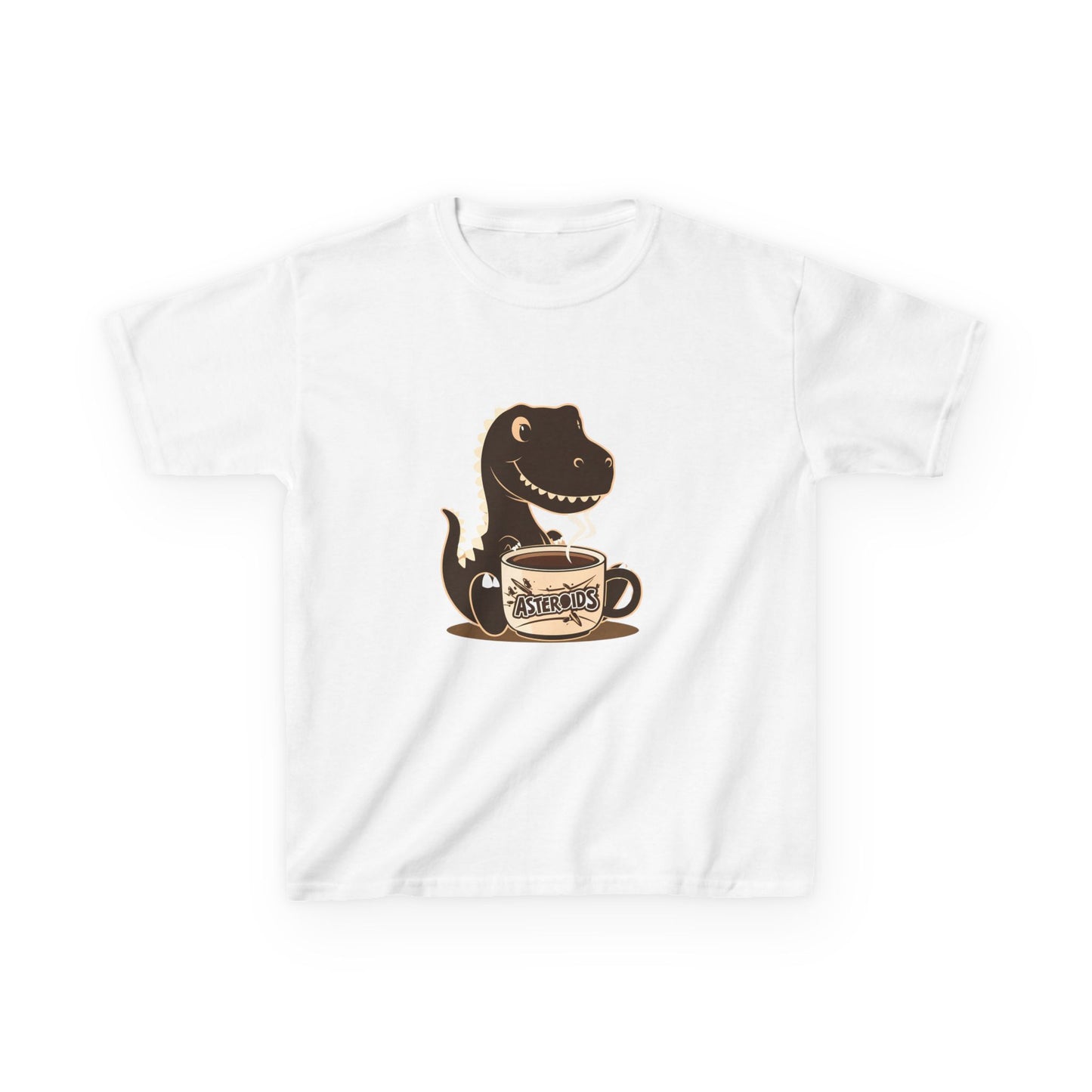 Dinos Love Coffee - Kids Heavy Cotton™ Tee