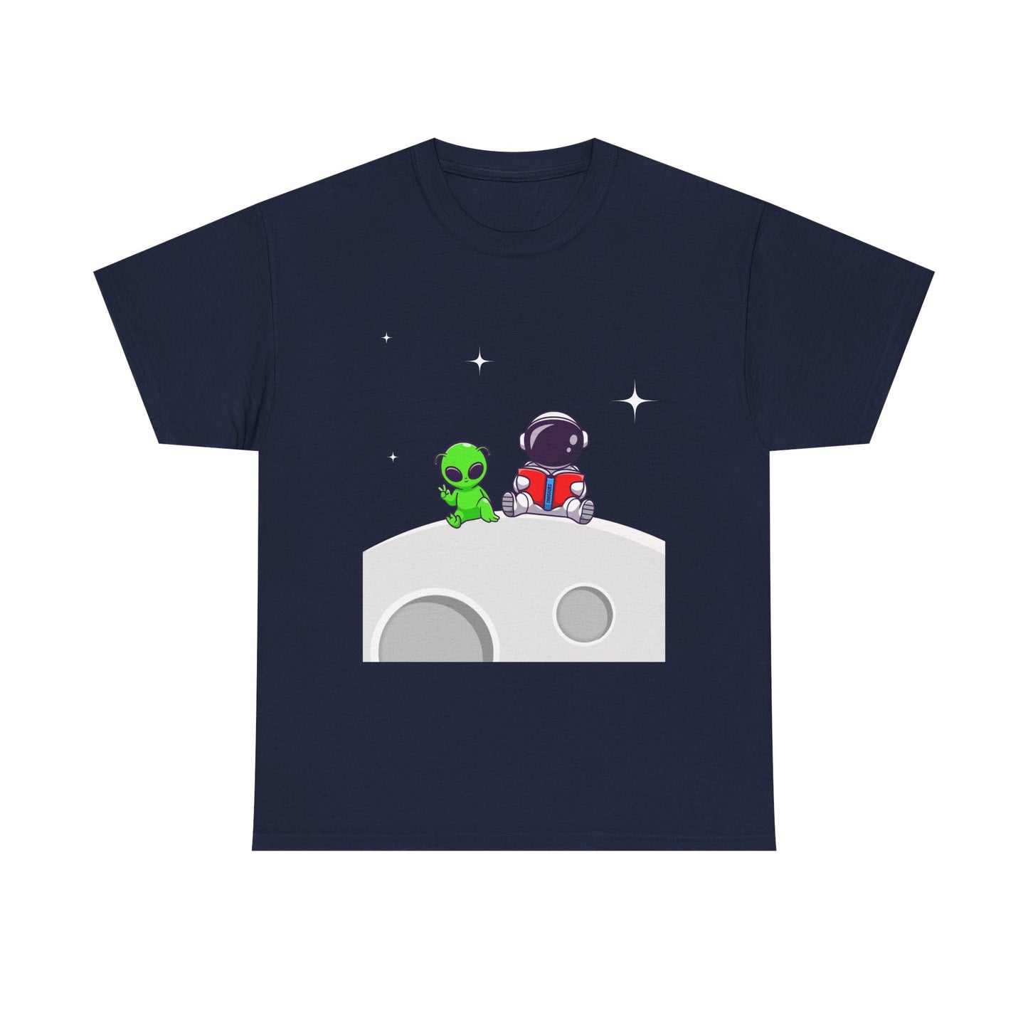 Chillin On The Moon - Unisex Heavy Cotton Tee