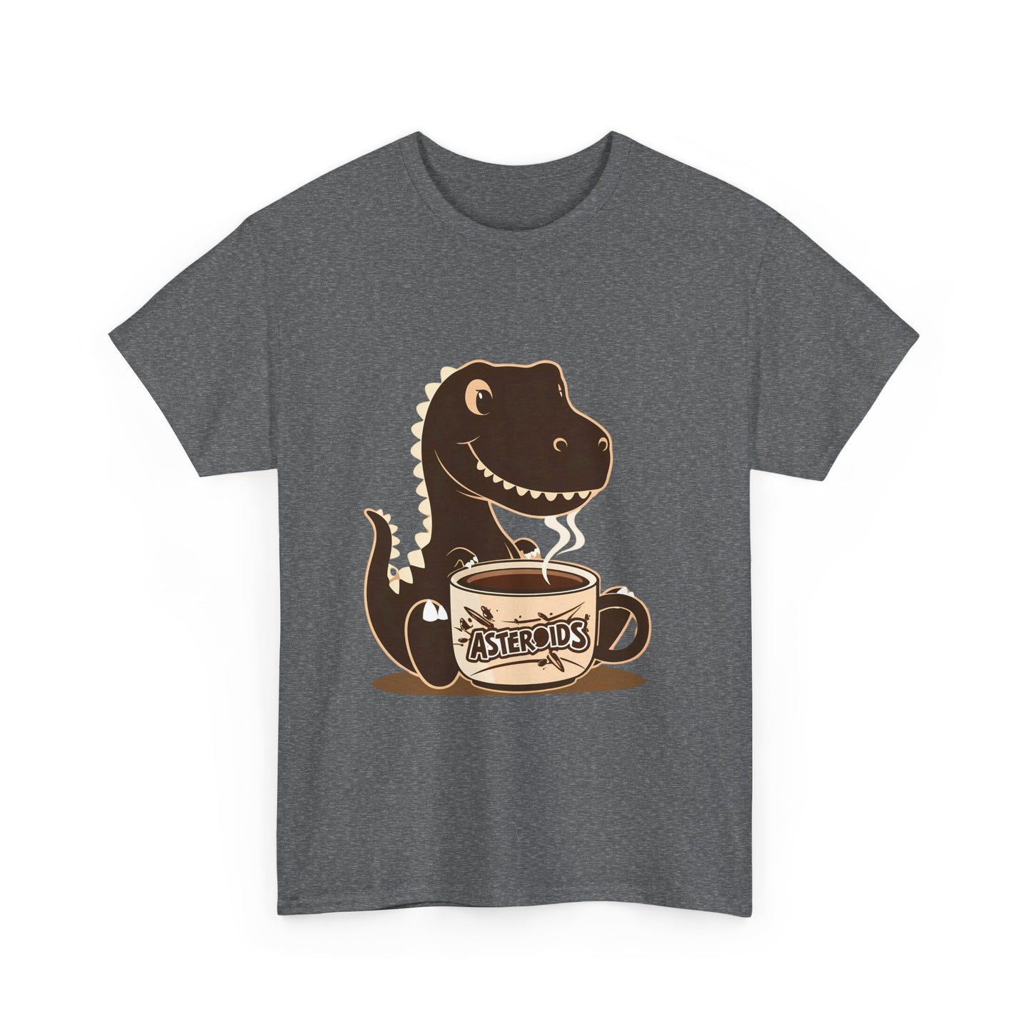 Dinos Love Coffee - Unisex Heavy Cotton Tee