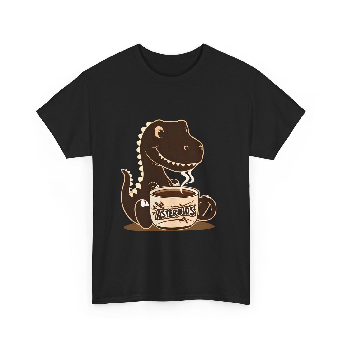 Dinos Love Coffee - Unisex Heavy Cotton Tee