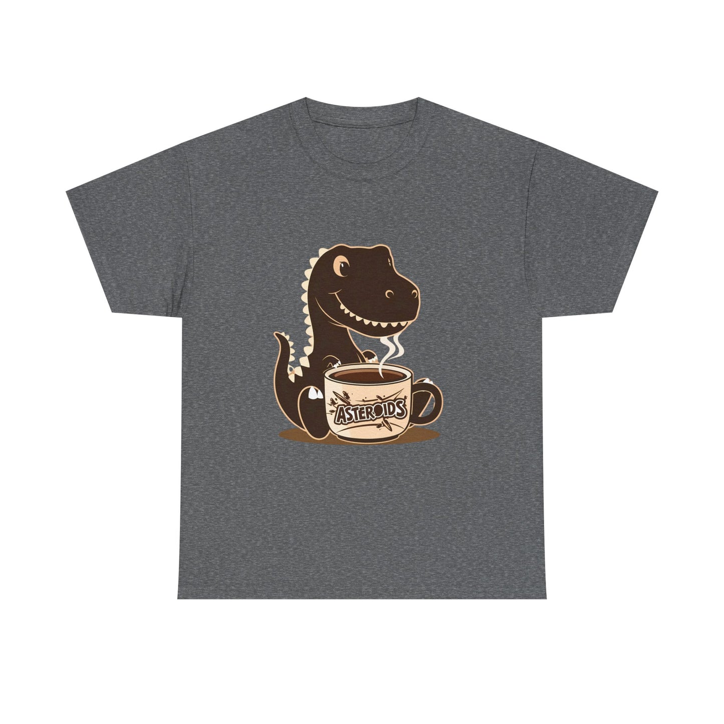 Dinos Love Coffee - Unisex Heavy Cotton Tee