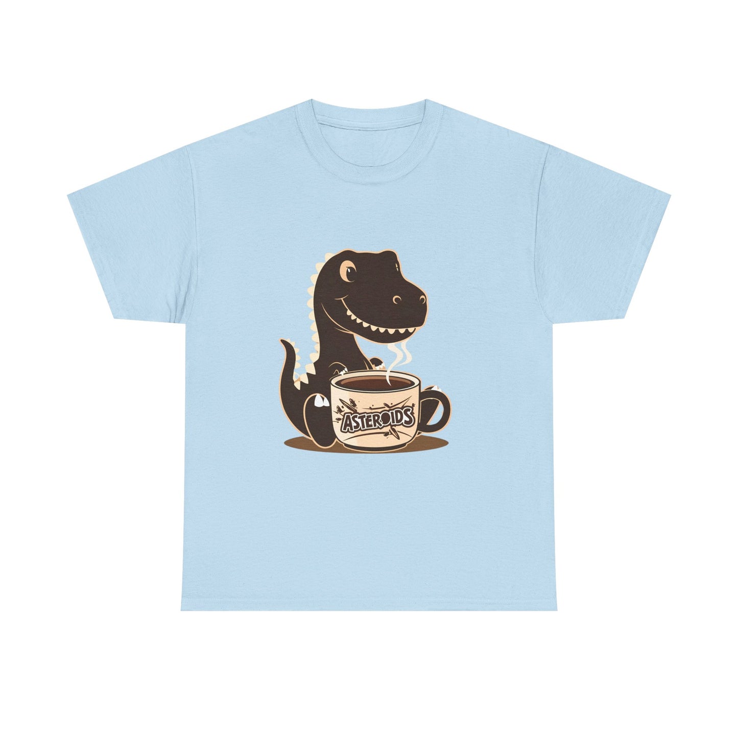 Dinos Love Coffee - Unisex Heavy Cotton Tee