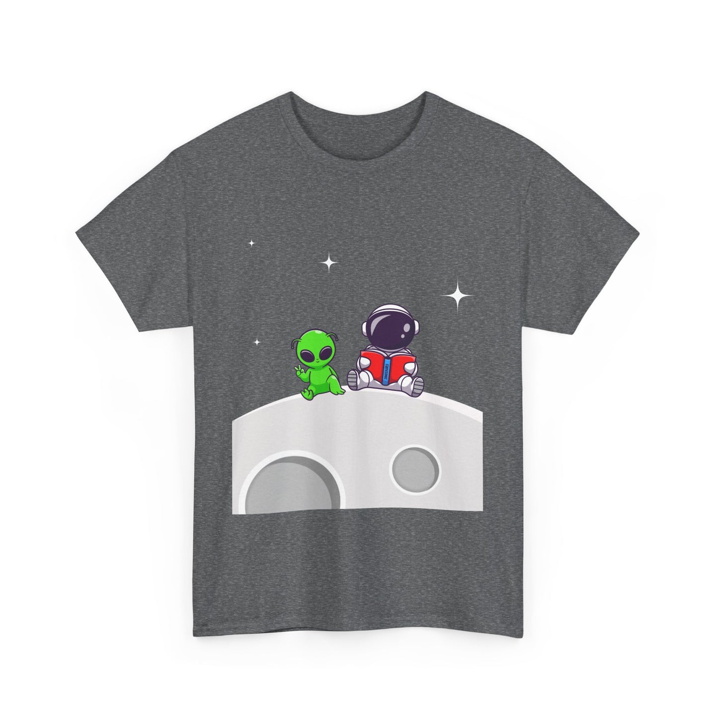 Chillin On The Moon - Unisex Heavy Cotton Tee