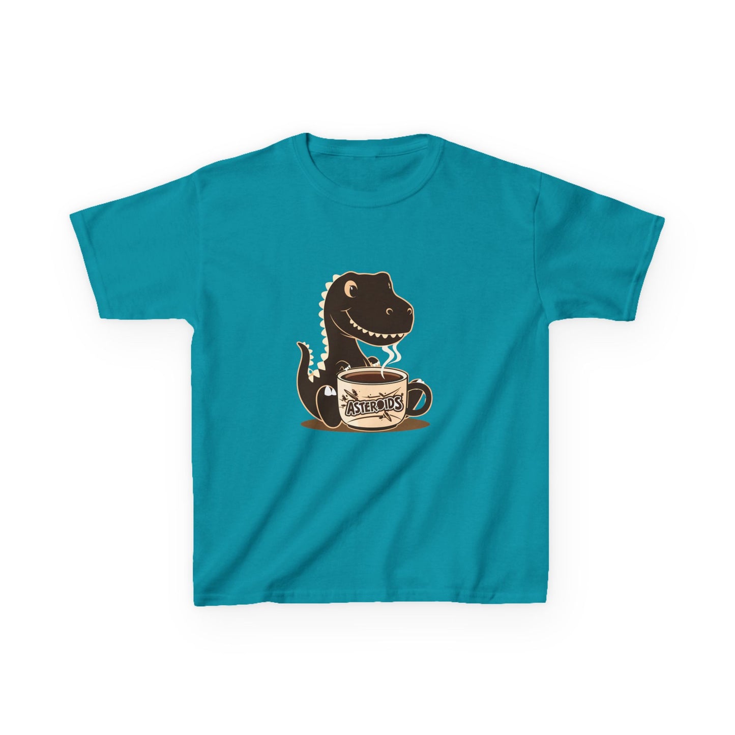 Dinos Love Coffee - Kids Heavy Cotton™ Tee
