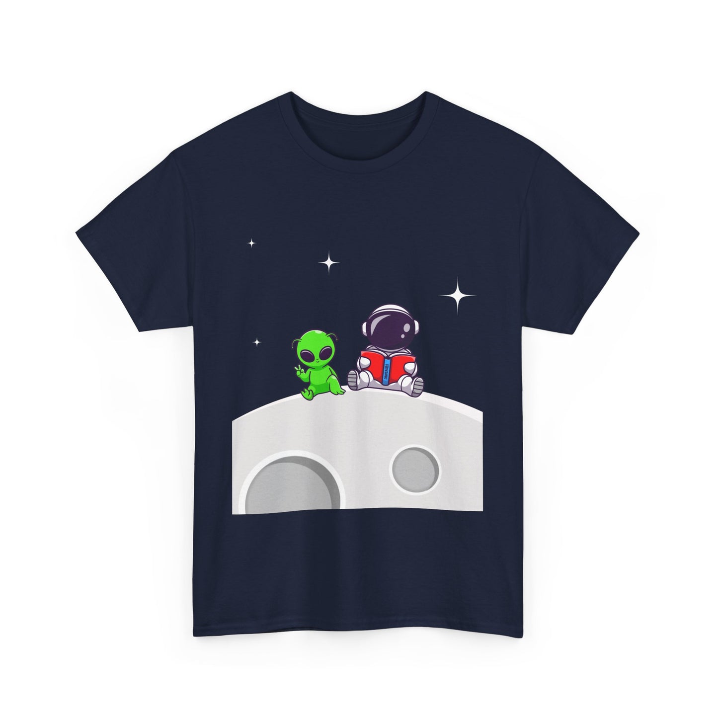Chillin On The Moon - Unisex Heavy Cotton Tee