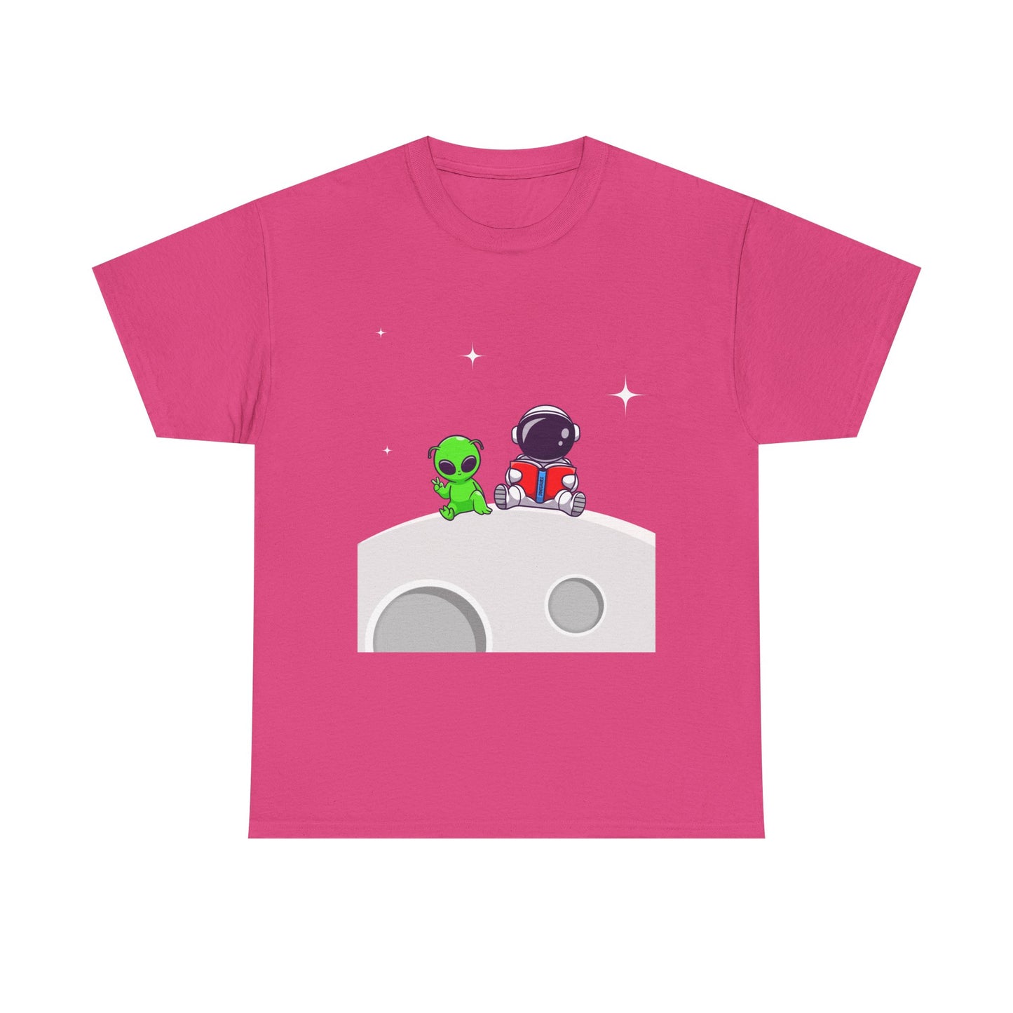 Chillin On The Moon - Unisex Heavy Cotton Tee