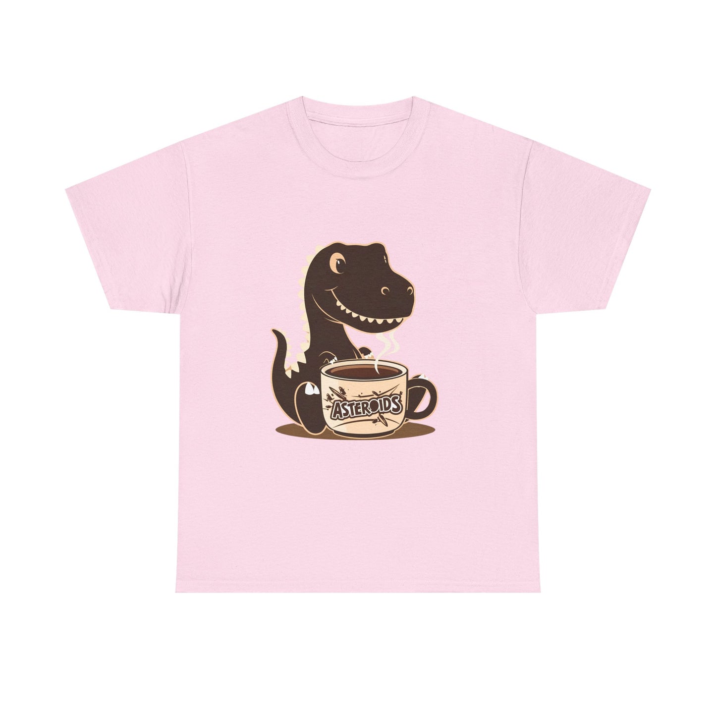 Dinos Love Coffee - Unisex Heavy Cotton Tee