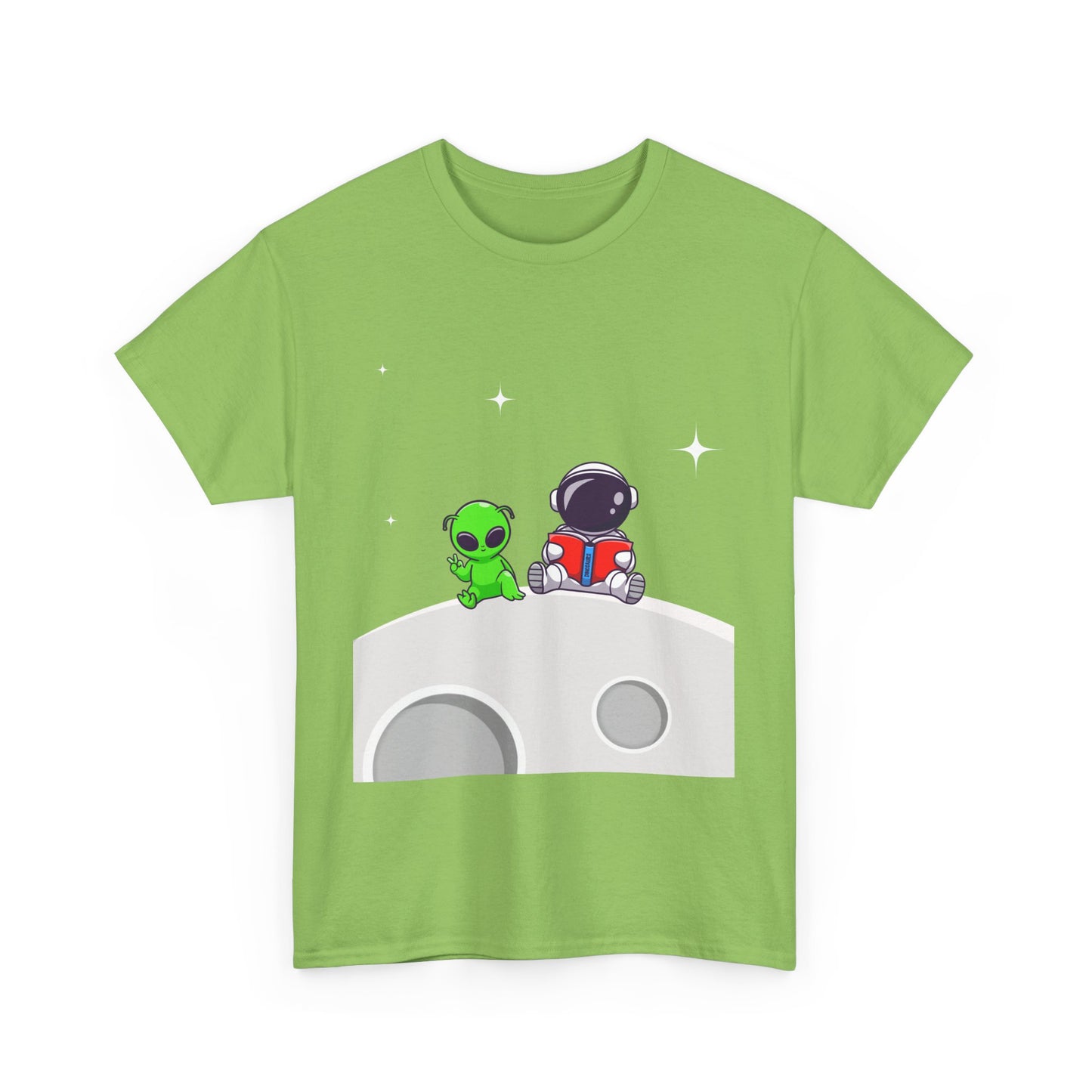Chillin On The Moon - Unisex Heavy Cotton Tee
