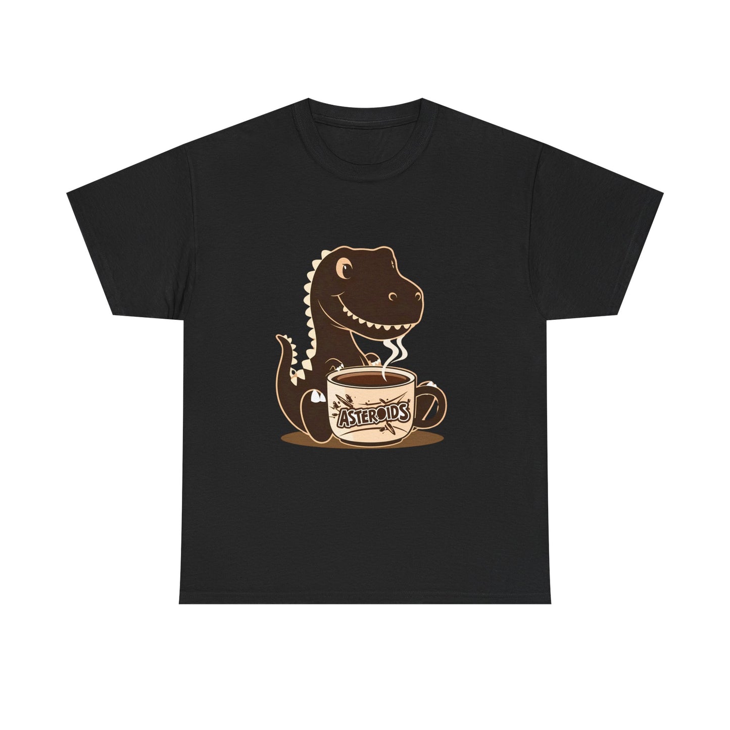 Dinos Love Coffee - Unisex Heavy Cotton Tee
